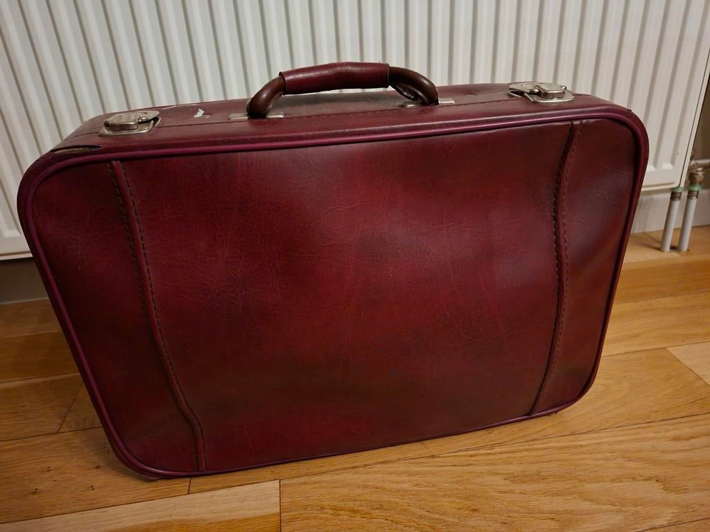 Retro koffertje leder, Handtassen en Accessoires, Ophalen