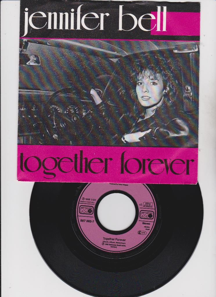 Jennifer Bell – Together Forever+2  1988   Synth-pop   nMINT, 7 inch, Single, Ophalen of Verzenden, Zo goed als nieuw
