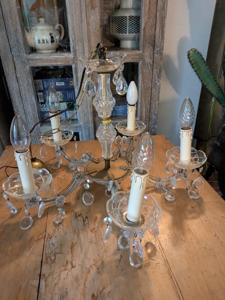 Antieke luster met belletjes, Ophalen, Gebruikt