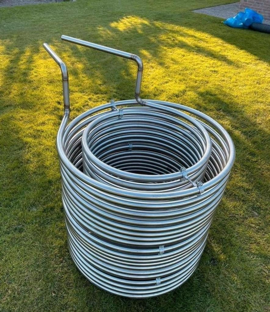 Warmtewisselaar rvs 316 water efficiënt verwarmen, Doe-het-zelf en Bouw, Buizen en Afvoer, Ophalen of Verzenden, Nieuw