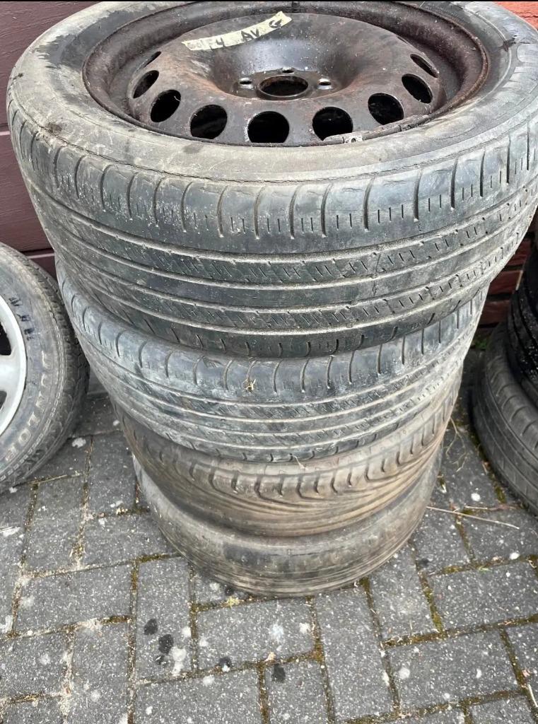 4 15 inch VW Bora/Golf 4 stalen velgen (5×100), Auto-onderdelen, Ophalen, Gebruikt, Seat