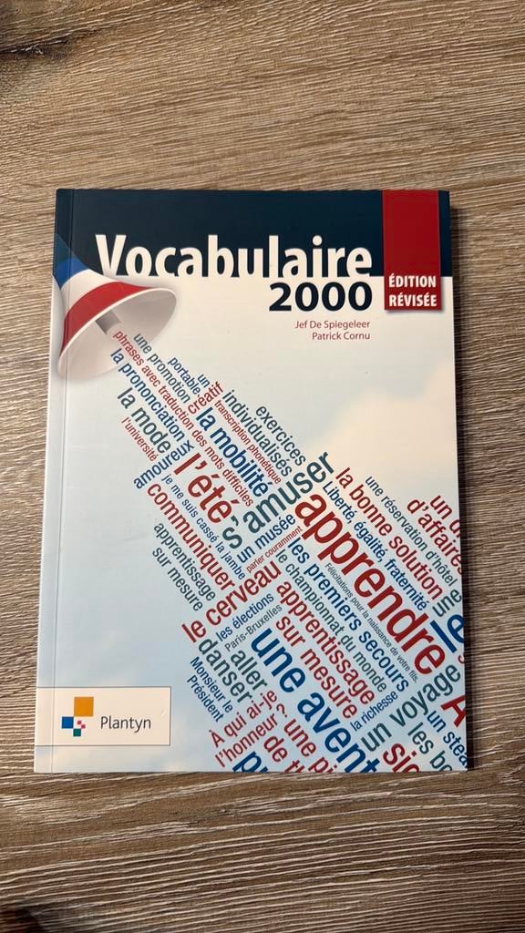 Jef de Spiegeleer - Vocabulaire 2000 revu, Enlèvement ou Envoi, Néerlandais, Jef de Spiegeleer