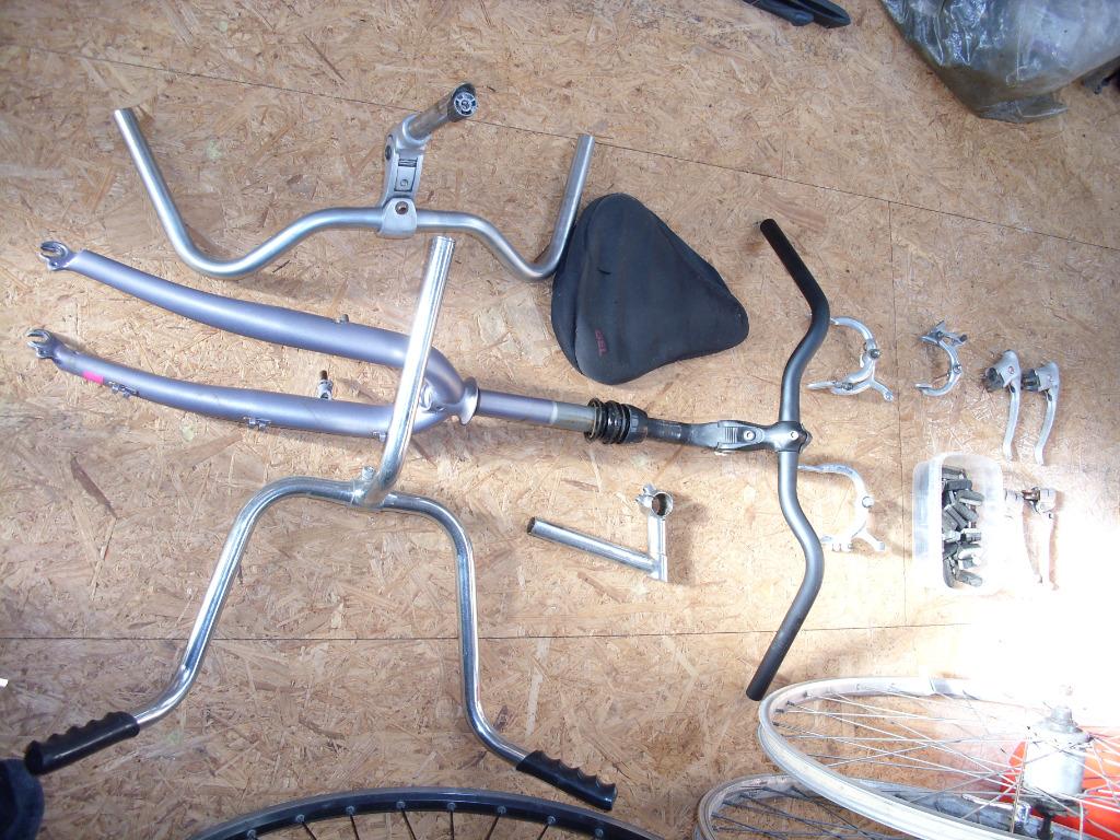 remhendels remmen gelzadel voorvork sturen handvaten, Vélos & Vélomoteurs, Enlèvement, Neuf, Autres types