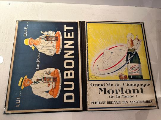 2 Portes Menus Dubonnet, Collections, Marques & Objets publicitaires, Enlèvement ou Envoi