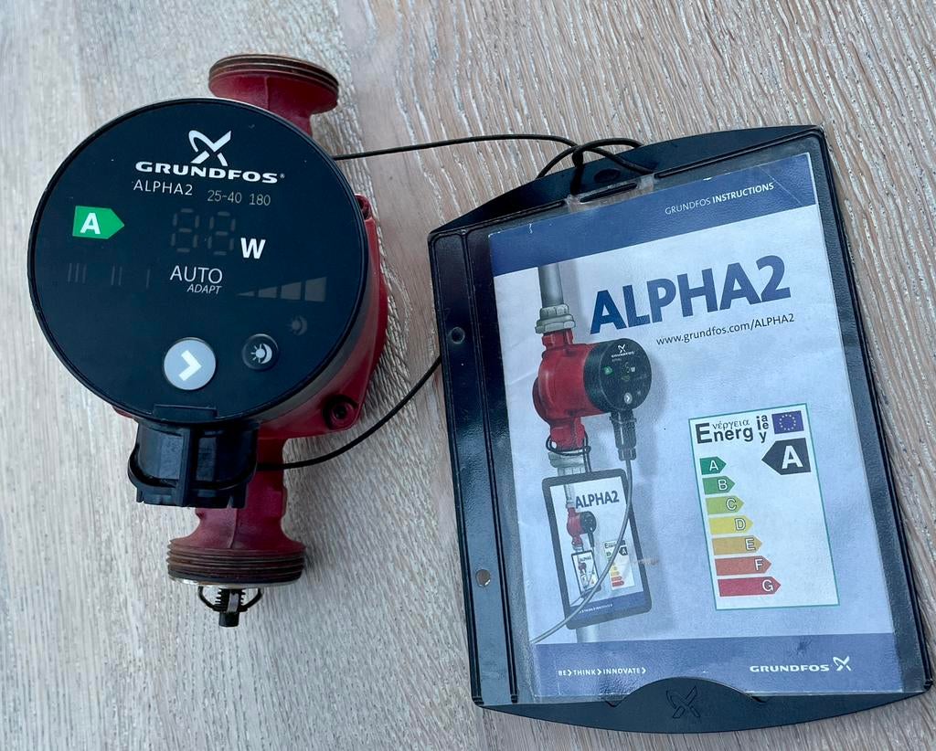 CIRCULATEUR GRUNDFOS chauffage central  ALPHA 2  Type 25-40, Enlèvement