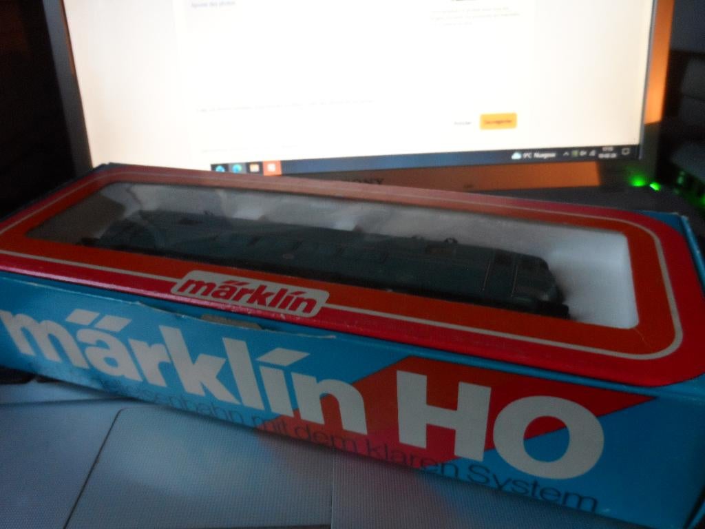 MARKLIN 3152 1605 HO SNCB/NMBS - blauw - originele doos..., Hobby en Vrije tijd, Locomotief, Gelijkstroom of Wisselstroom, Ophalen of Verzenden