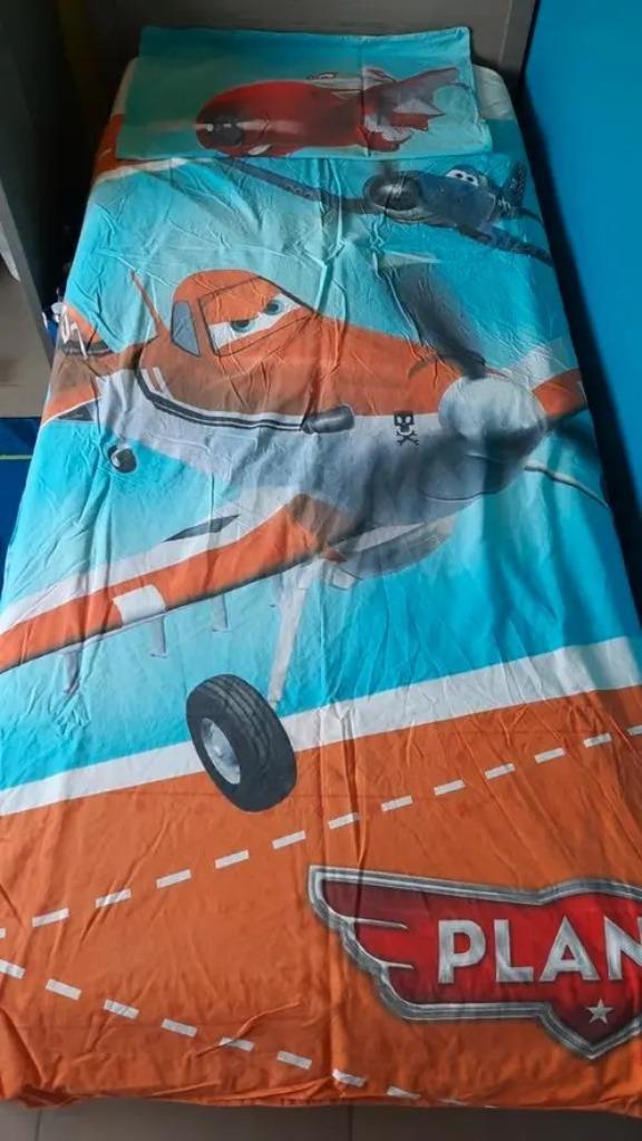 Planes dekbedovertrek + kussensloop, Ophalen of Verzenden, Dekbedovertrek