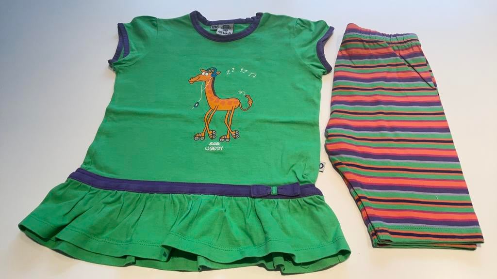 Woodysetje zo goed als nieuw mt 12 maand, Ophalen of Verzenden, Zo goed als nieuw, Meisje, Nacht- of Onderkleding