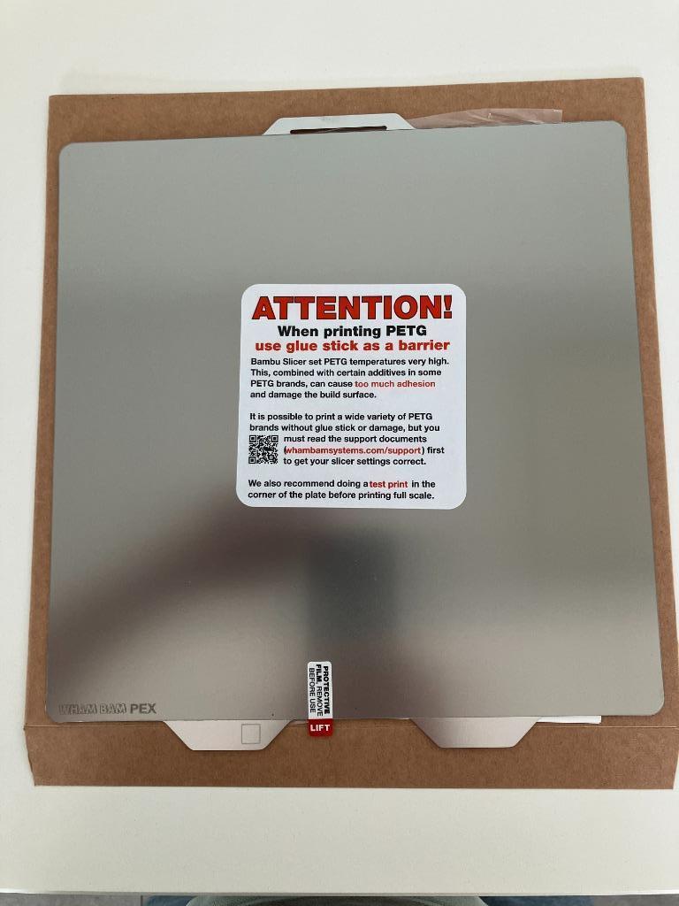 Wham Bam PEX PI on Flexi plate 258x258 (X1 Series/P1 Series), Computers en Software, 3D-printerbenodigheden, Nieuw, Ophalen of Verzenden