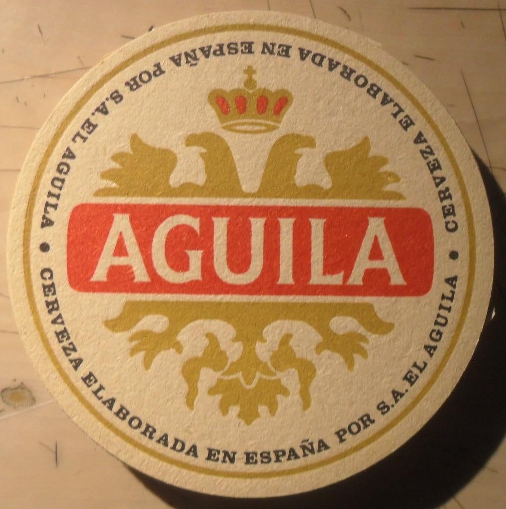 Sous-bock Aguila, Collections, Marques de bière, Enlèvement ou Envoi, Sous-bock