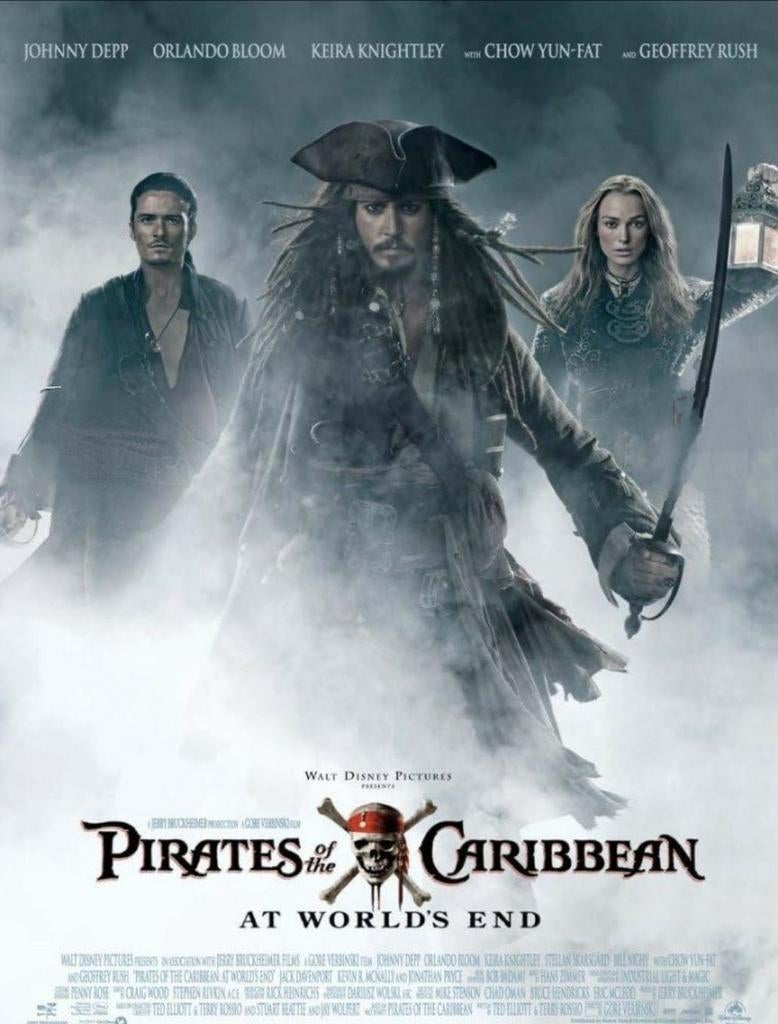 Poster pirates of the caribbean, Verzamelen, Ophalen of Verzenden