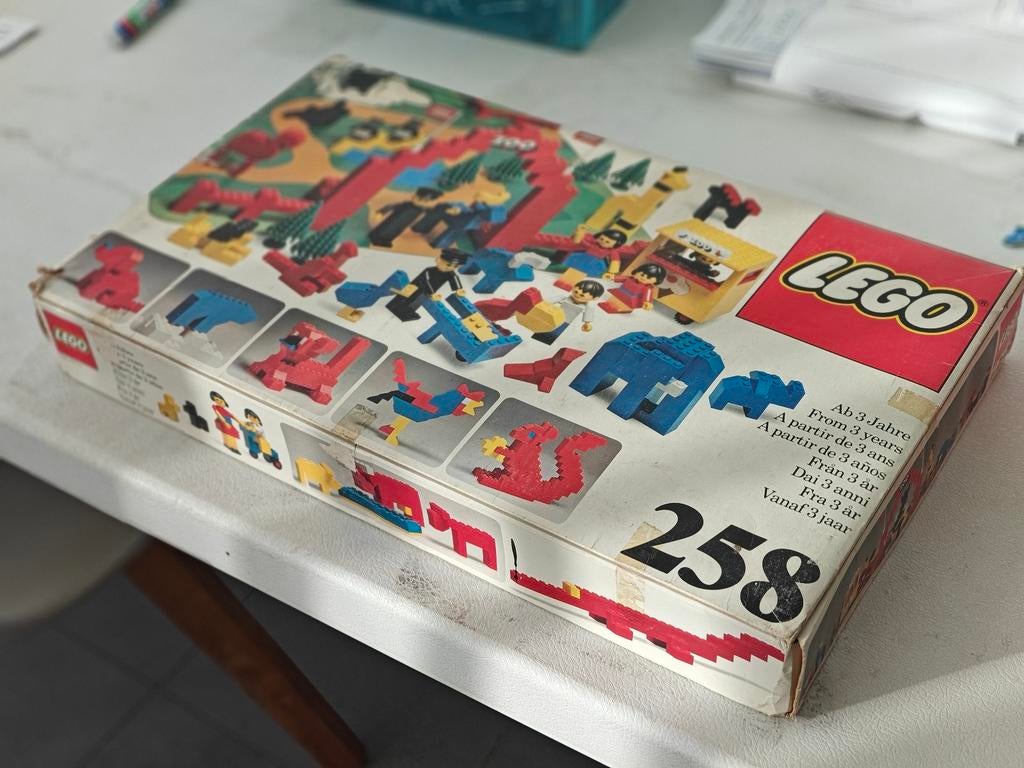 Vintage LEGO 258 Zoo 1976 compleet met doos & baseboard, Verzamelen, Speelgoed, Ophalen