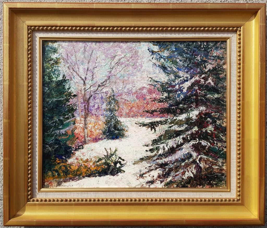 Victor CHARRETON - Tableau - Forêt enneigée, Enlèvement ou Envoi