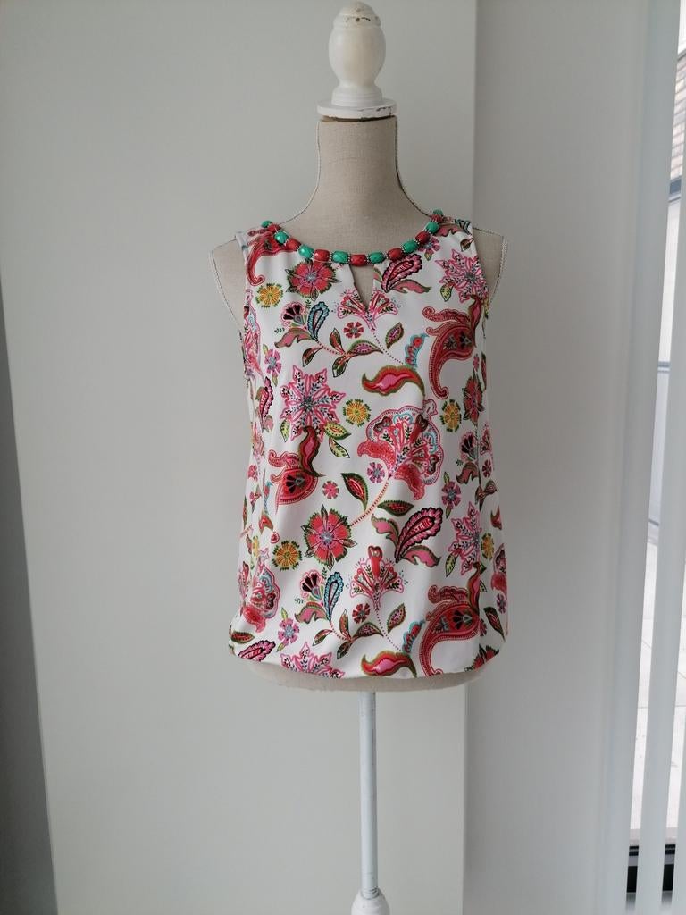 Mouwloze blouse van K-Design, mt 36, Sans manches, K-design, Enlèvement ou Envoi, Taille 36 (S)