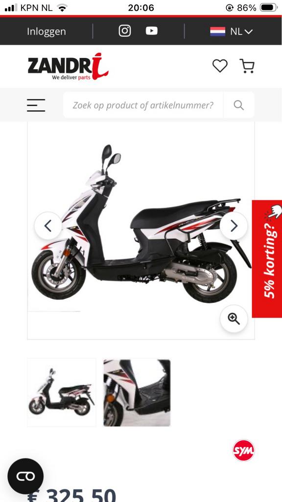 Onderdelen sym orbit xpro 4t en ook euro 4, Vélos & Vélomoteurs, Pièces de cyclomoteur | Scooters, Comme neuf, SYM, Autres types