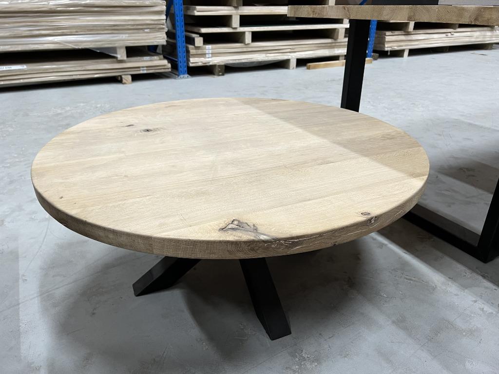 Eettafel | ronde eettafel | tafel | eiken | eettafel rond, Huis en Inrichting, Tafels | Eettafels, Ophalen, Nieuw, Rond, Eikenhout