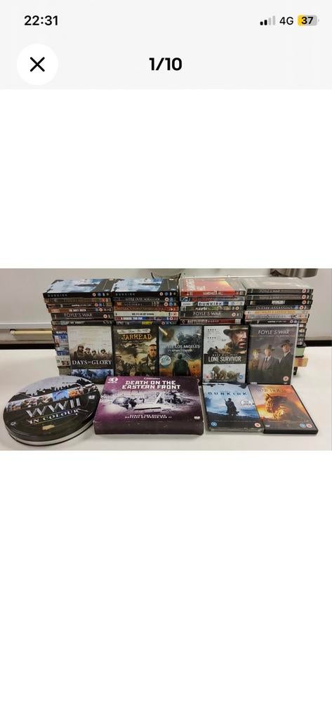 64 x War DVD Lot english, Envoi