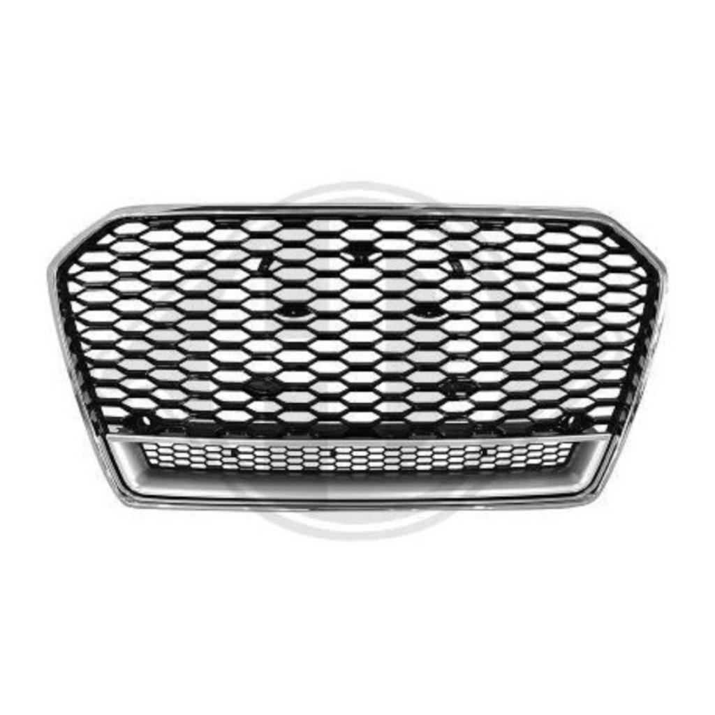 CALANDRE LOOK RS6 NOIR/CHROME AUDI A6 (14-18) - PDC, Autos : Divers, Tuning & Styling, Enlèvement