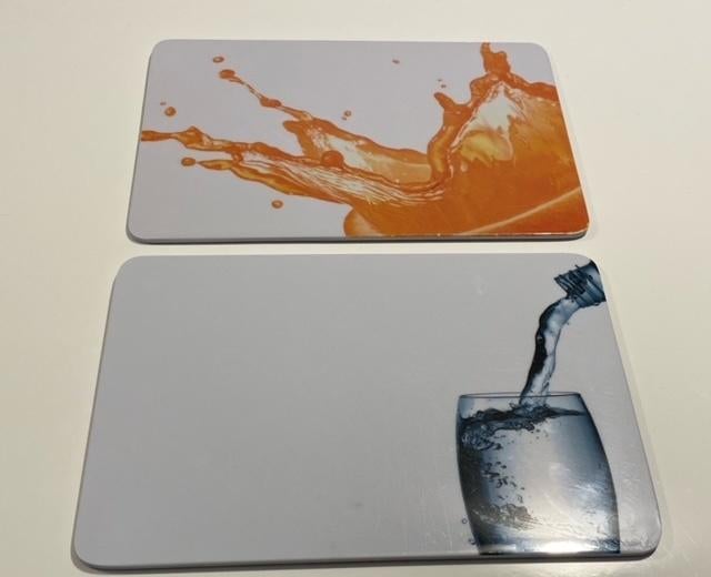 10 melamine eetplankjes, Ophalen of Verzenden, Gebruikt, Overige materialen, Bord(en)