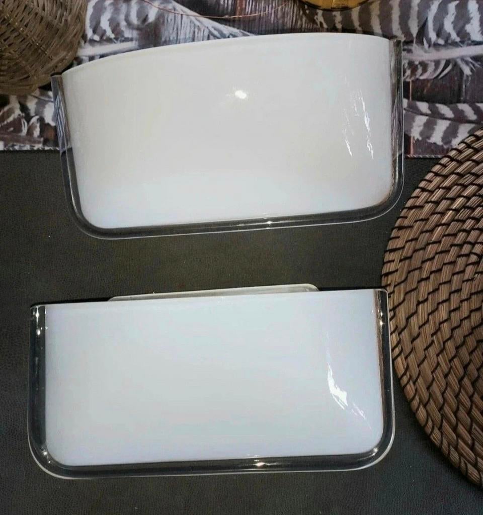 2 appliques en verre vintage, Maison & Meubles, Verre