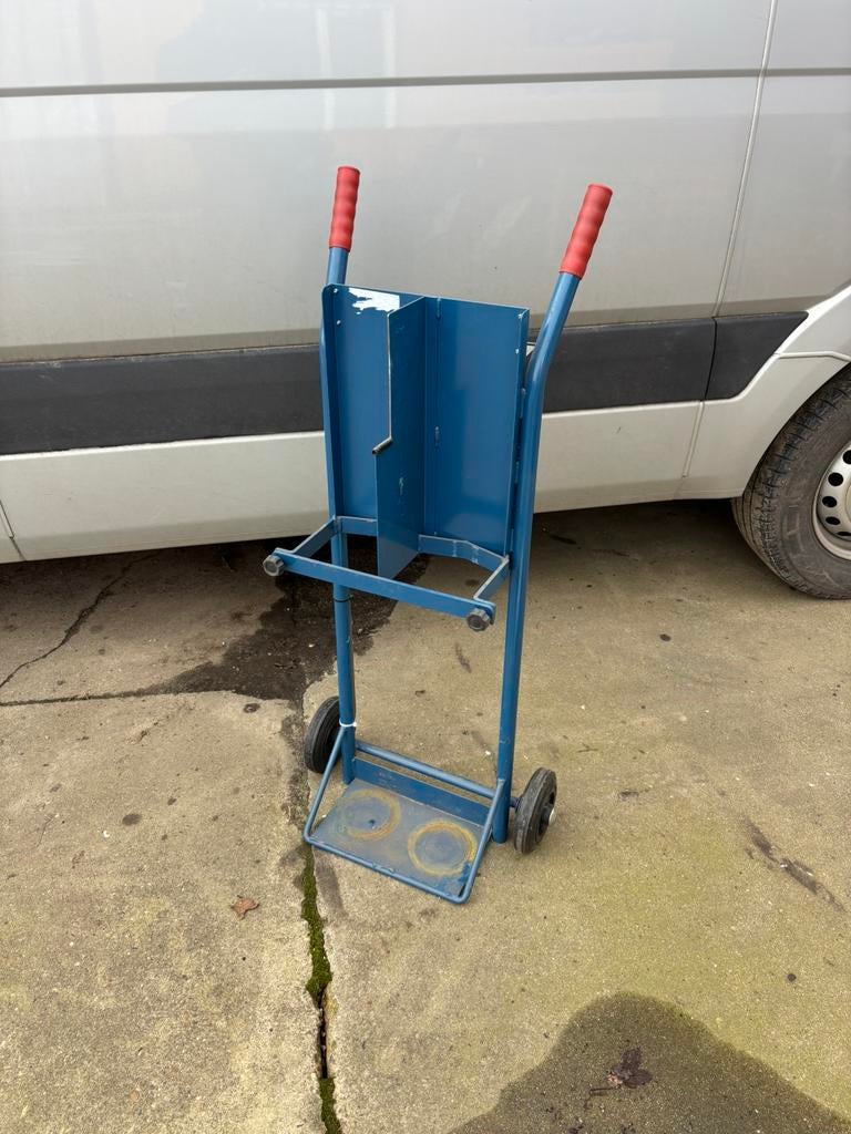 Flessenkar flessenwagen autogeen chalumeau branderkar, Ophalen