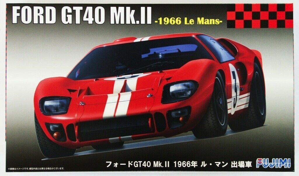 Fujimi (12606): Ford GT40 Mk.II  Le Mans 66 au 1:24, Hobby en Vrije tijd, Modelbouw | Auto's en Voertuigen, Nieuw, Auto, Groter dan 1:32