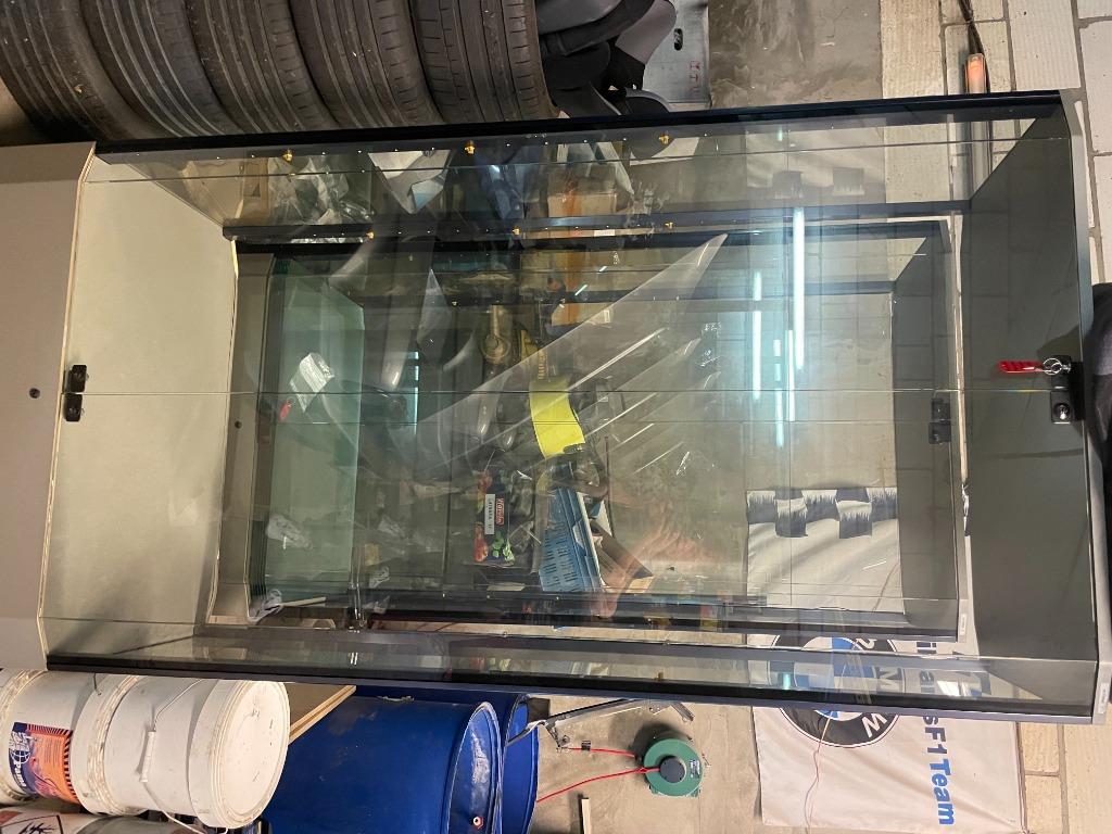 Vitrinekasten, Ophalen, 100 tot 150 cm, Glas, 200 cm of meer