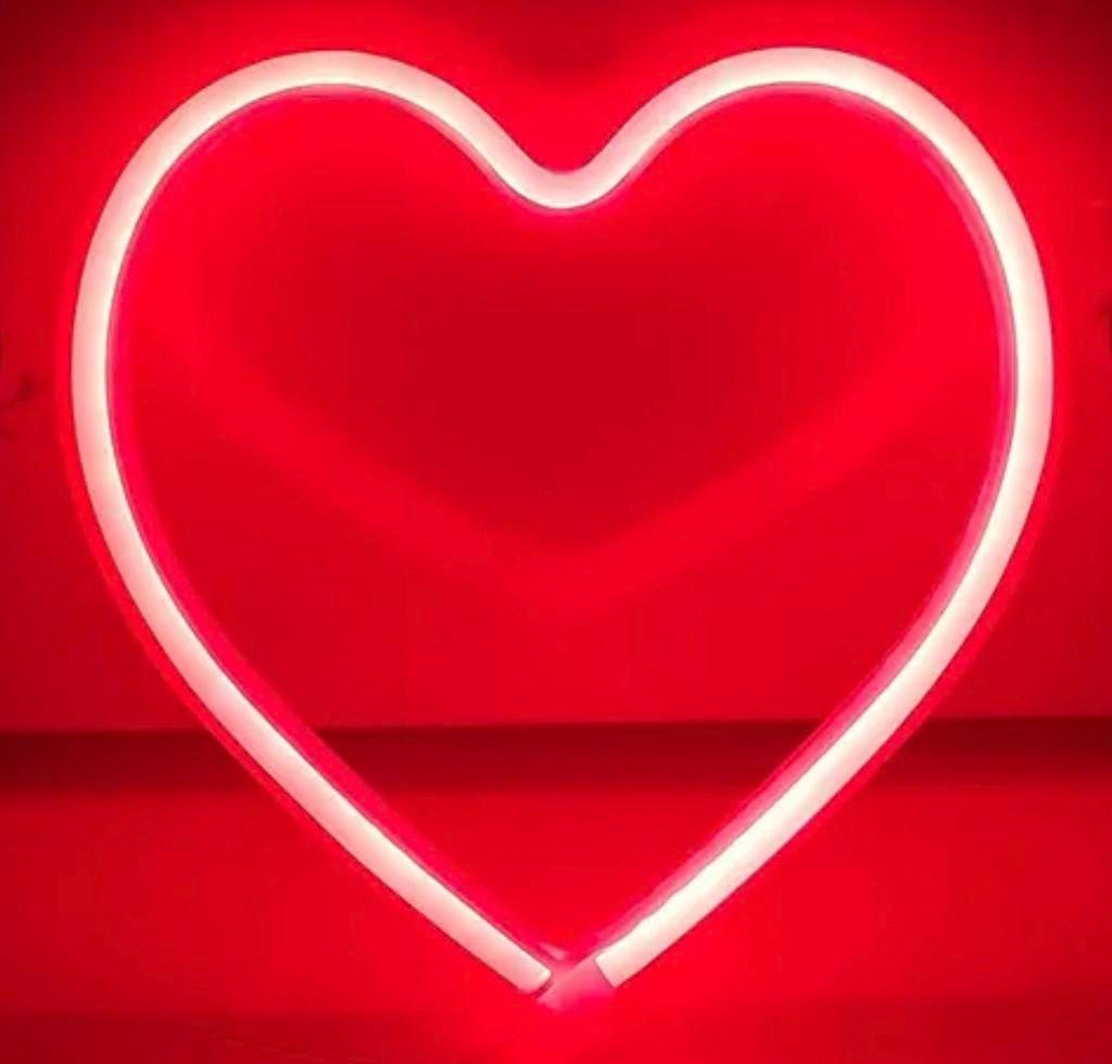 Lampe néon LED Valentine - 220V ou 3 AA - ️ décoration rétro, Collections, Marques & Objets publicitaires, Comme neuf, Panneau publicitaire