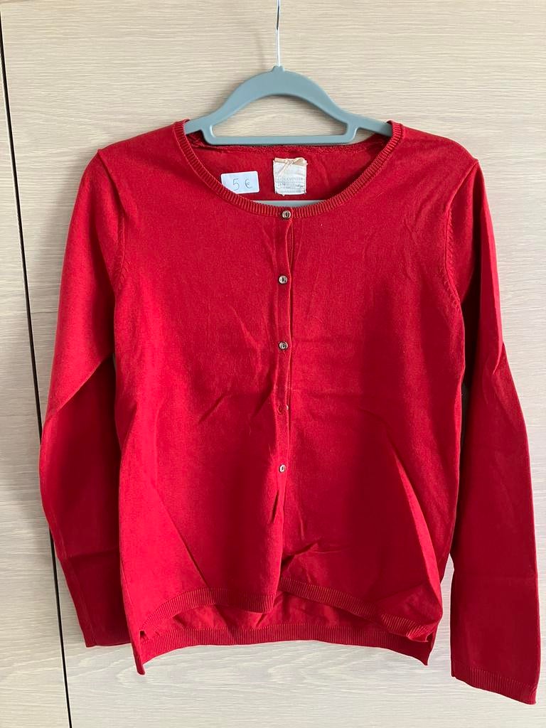 Rode gilet Zara maat 164 (14 jaar), Enlèvement ou Envoi, Pull ou Veste, Zara, Utilisé