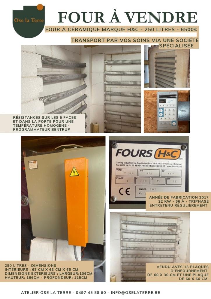 Four céramique - 250l, Enlèvement, Utilisé