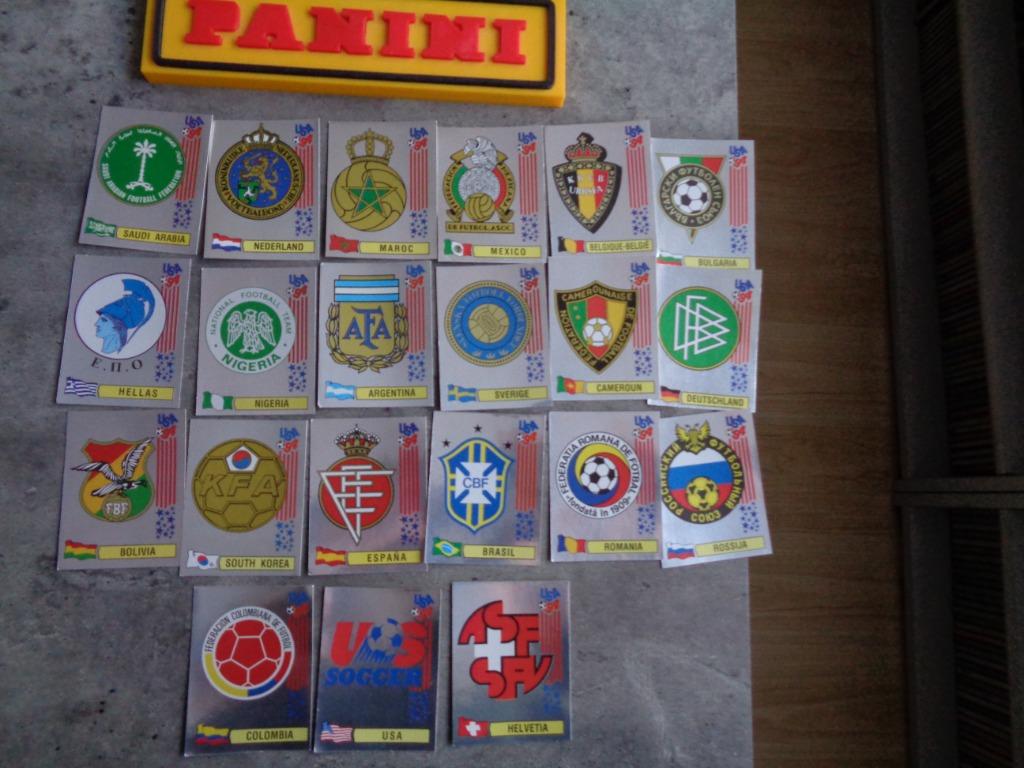 PANINI FOOTBALL STICKERS COUPE DU MONDE 94 USA EMBLÈMES DE L, Enlèvement ou Envoi