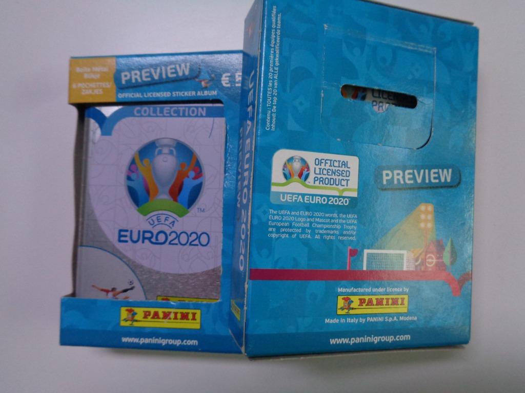 PANINI STICKERS football euro 2020 aperçu boîte métallique 6, Enlèvement ou Envoi, Neuf