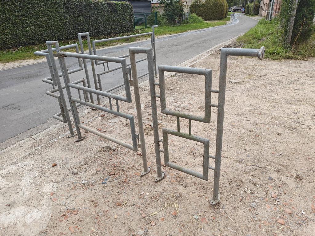 Gegalvaniseerde Balustrade Tuinhek Tuinpoort, Met poort, Nieuw, Ophalen of Verzenden, Tuinhek