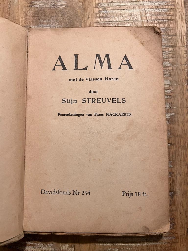 Alma - Stijn Streuvels, Enlèvement ou Envoi, Stijn Streuvels