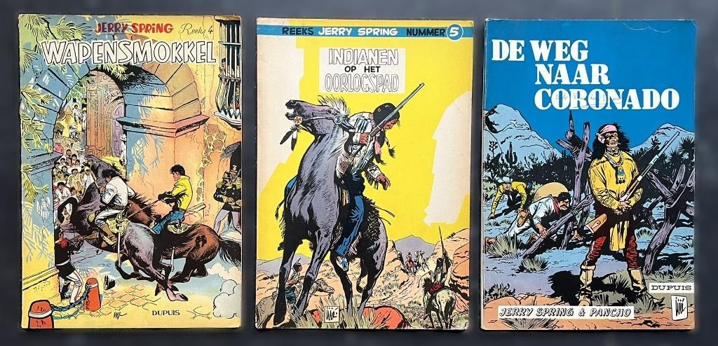 Jerry Spring nr.'s 4, 5 en 11 - 1ste druk, Ophalen of Verzenden, Gillain