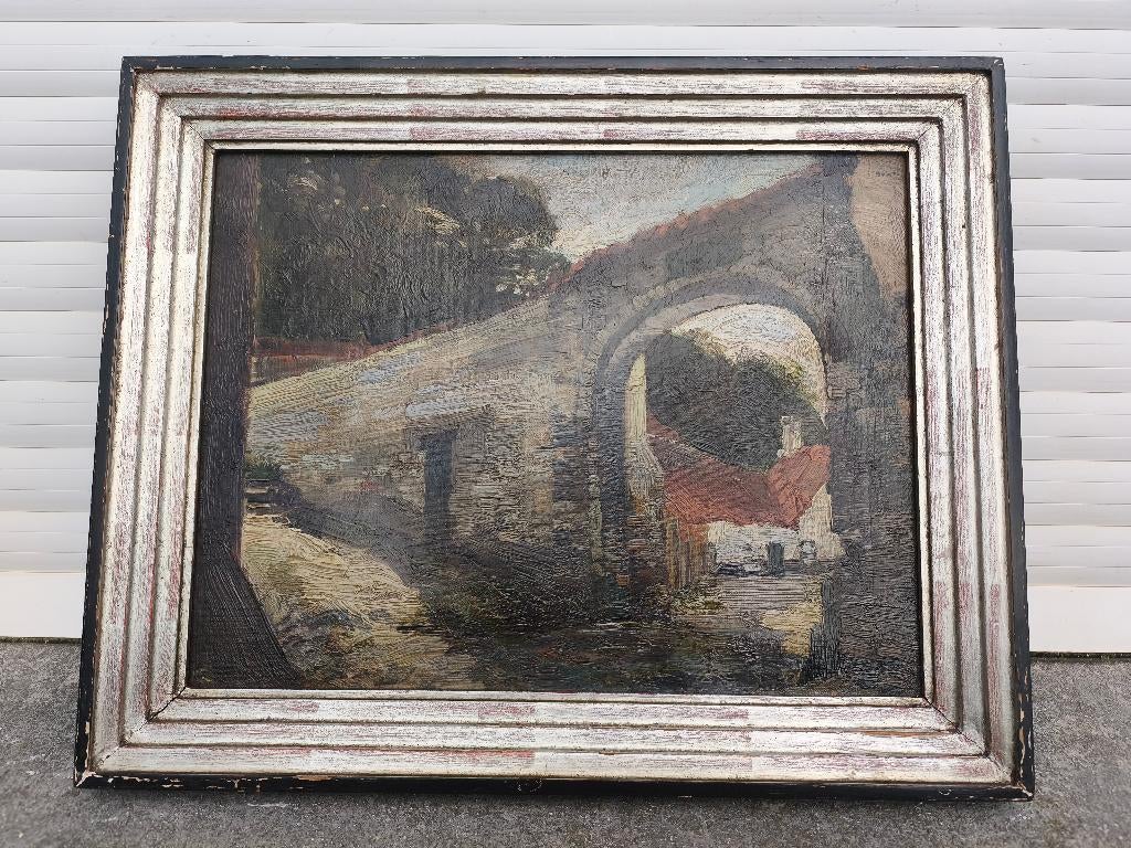 Huile sur toile signe marie howet, Antiquités & Art, Enlèvement ou Envoi