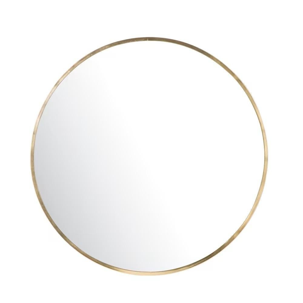 Miroir doré 101 cm Maison du Monde - NEUF, Neuf, Rond, Enlèvement, 100 à 150 cm