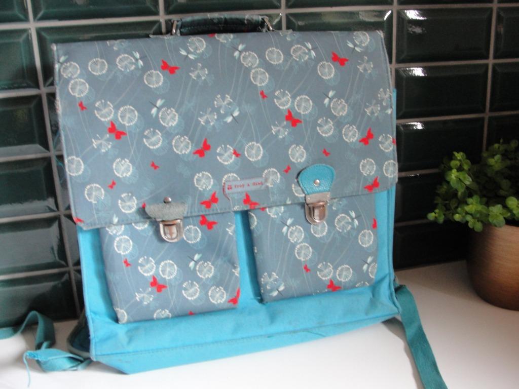 Vintage boekentas van "Froy & Dind" ("Butterfly"/medium), Enlèvement, Utilisé, Porte-documents ou Cartable