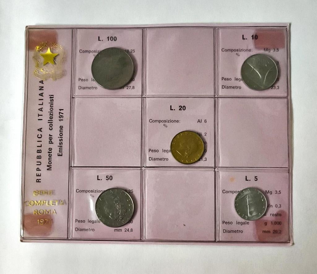 Italië jaarset 1971, Ophalen of Verzenden, Italië, Setje