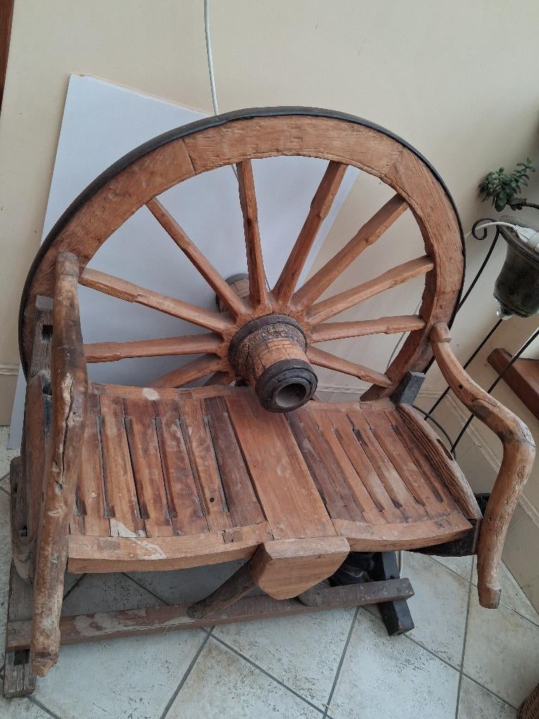 houten bank, 75 à 100 cm, Rustiek, Moins de 150 cm, Enlèvement