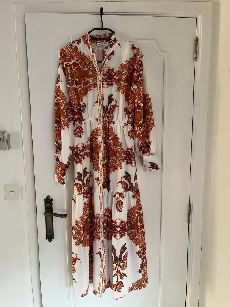 Bruin-Oranje kleedje, merk Estee Brown 38-40, Kleding | Dames, Maat 38/40 (M), Bruin, Estee Brown, Ophalen of Verzenden