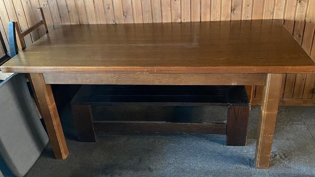 Eettafel, Huis en Inrichting, Tafels | Eettafels, Ophalen, Gebruikt, 50 tot 100 cm, 150 tot 200 cm