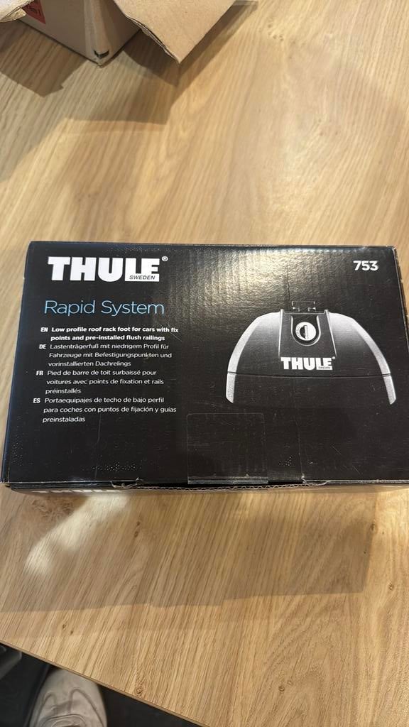 Thule set 753, Auto diversen, Dakdragers, Ophalen, Zo goed als nieuw