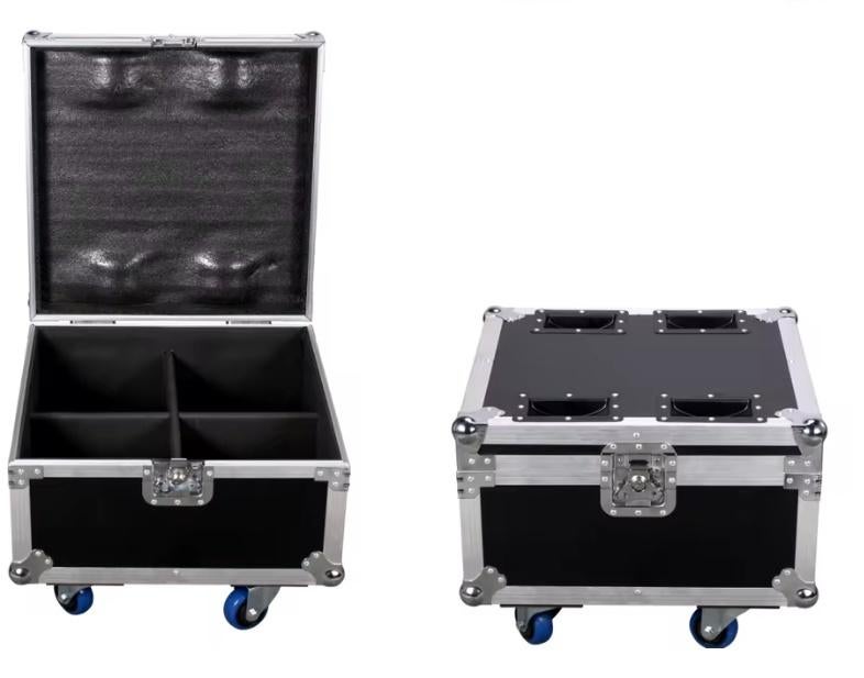 Nouveau Flightcase 4 x First Class 400 LED Beam Movinghead, TV, Hi-fi & Vidéo, Appareil pour karaoké, Neuf, Ensemble complet, Enlèvement ou Envoi