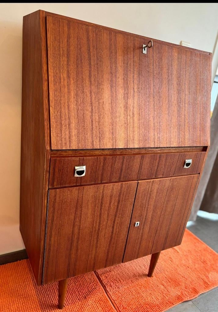 Vintage secretaire in teak, Huis en Inrichting, Ophalen