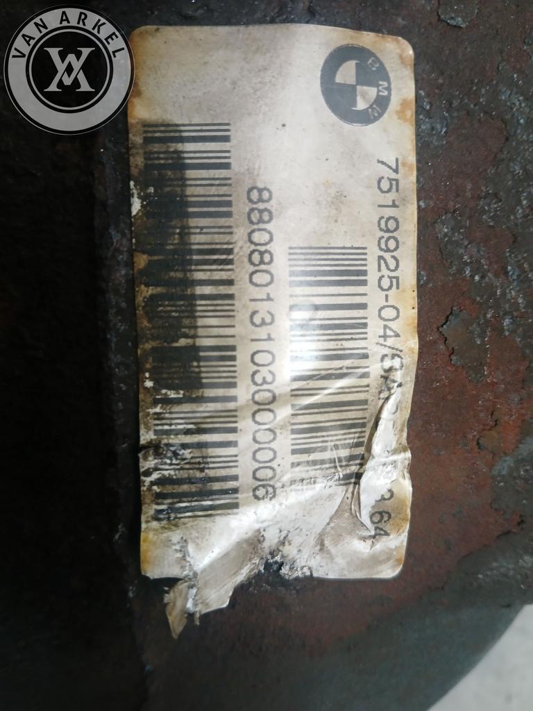 Bmw differentieel 3,64 7519925 e90 e87 ruil, Autos : Pièces & Accessoires, Transmission & Accessoires, BMW, Utilisé, Enlèvement