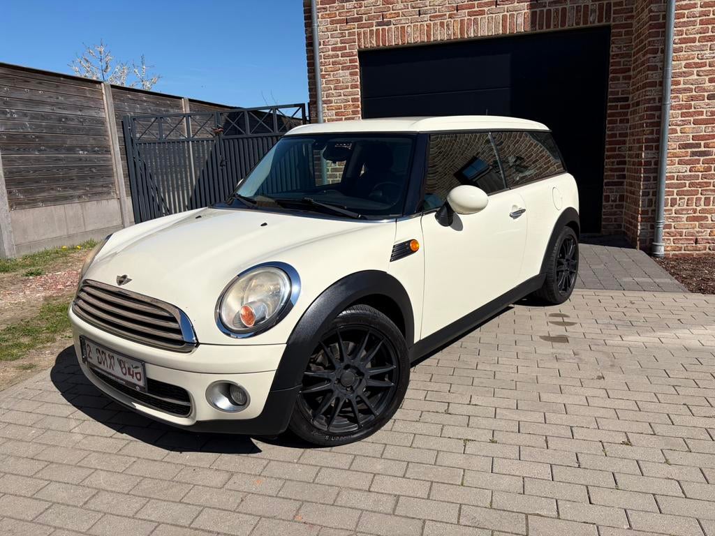 Mini Cooper Clubman 1.6d, Auto's, Mini, Stof, 4 cilinders, Wit, 5 deurs