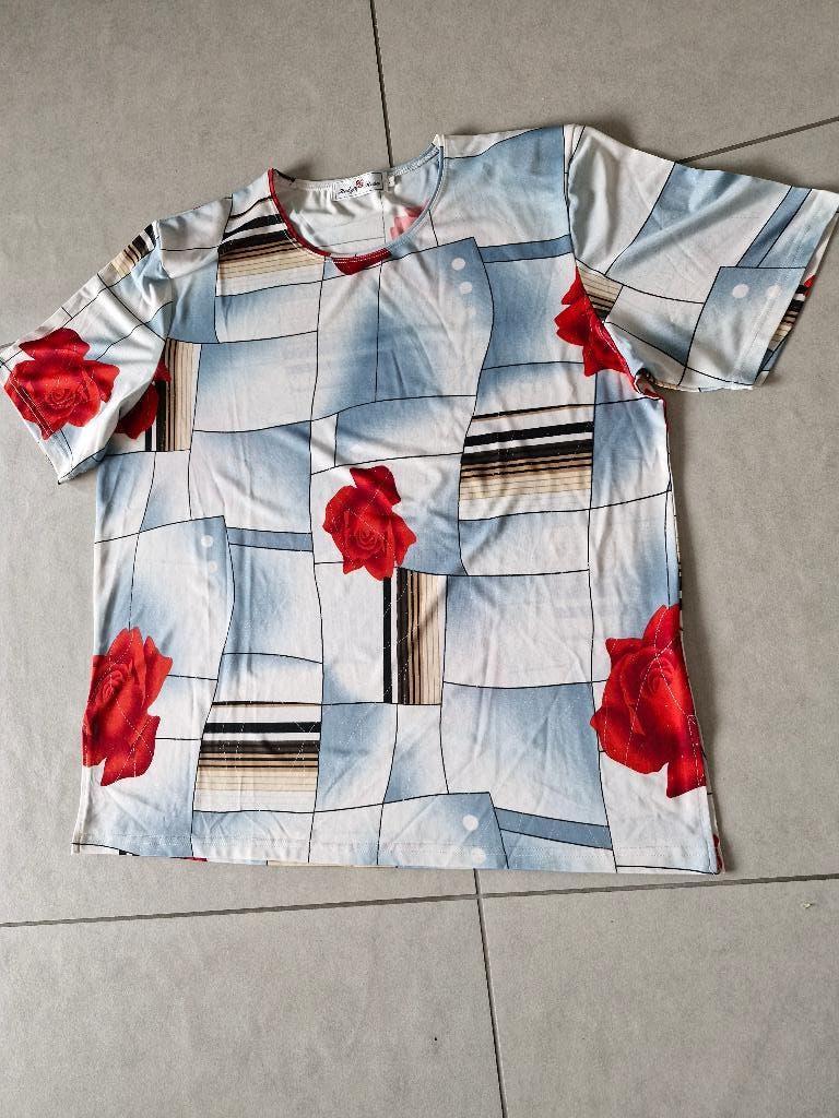 blouse met korte mouwen maat 46, Kleding | Dames, Blouses en Tunieken, Maat 46/48 (XL) of groter, Overige kleuren, Ophalen of Verzenden