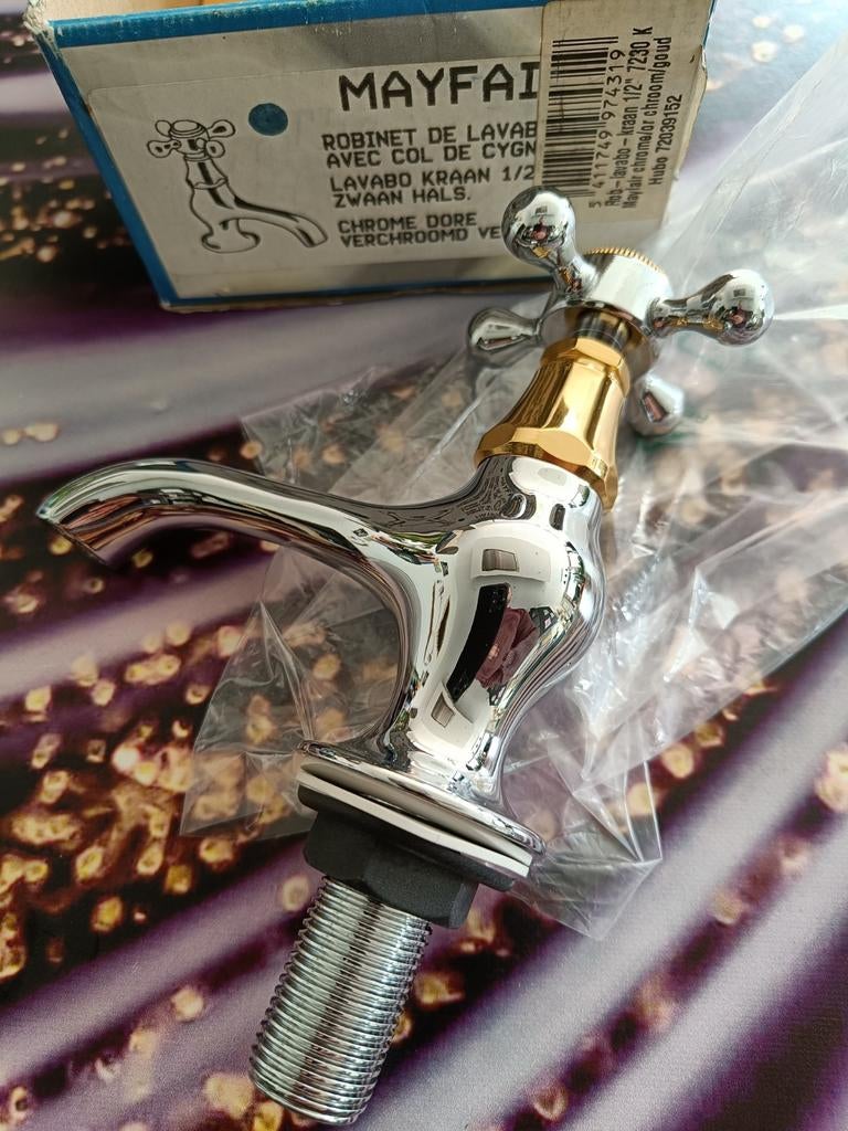 Handenwasser kraan 1/2 verchroomd, Doe-het-zelf en Bouw, Sanitair, Ophalen, Kraan