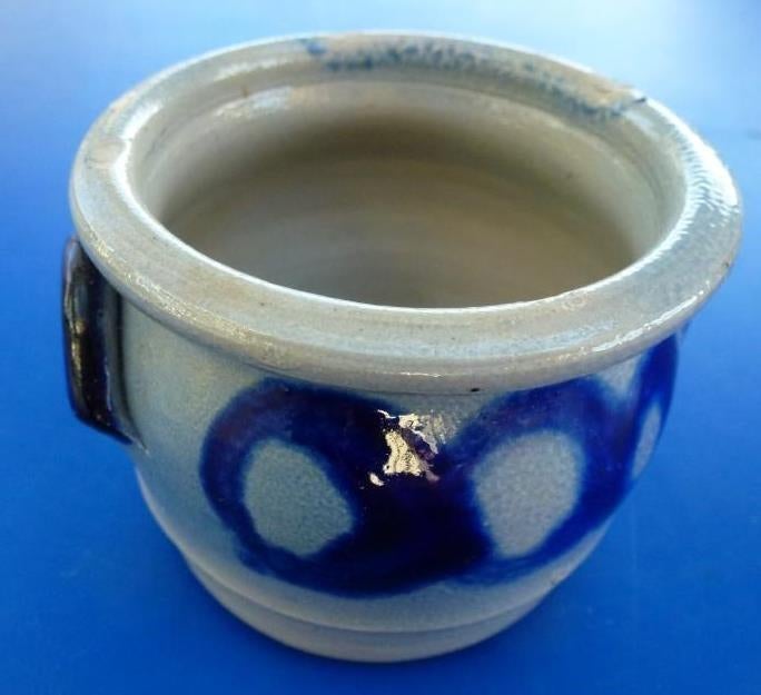 pot de fleurs en grès, Jardin & Terrasse, Pots de fleurs, Enlèvement ou Envoi, Moins de 25 cm, Rond, Utilisé